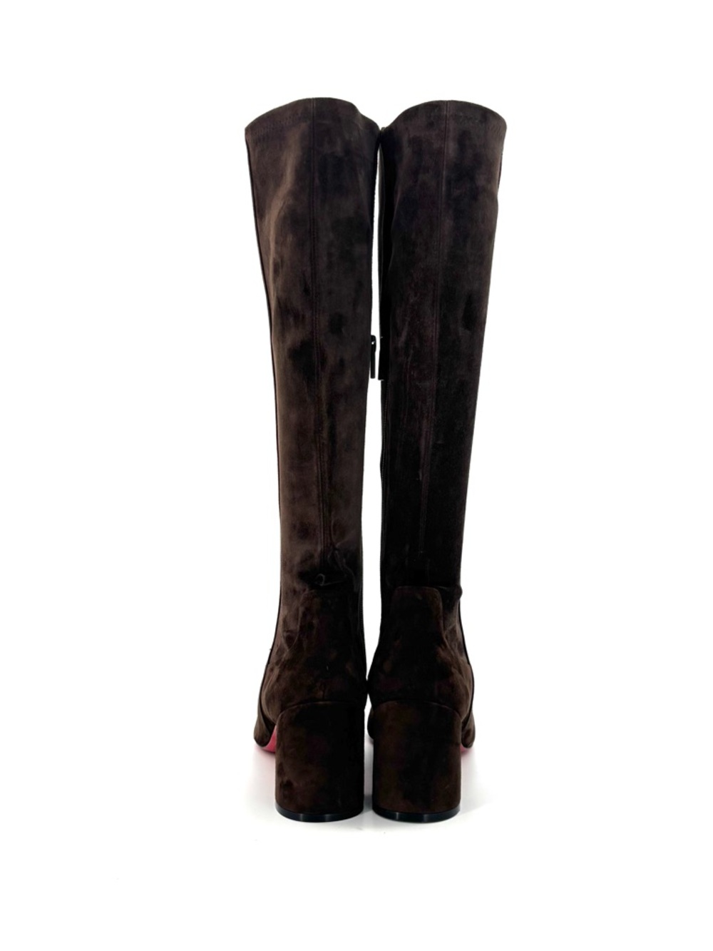 Christian Louboutin Jane Botta 55 Cosme Brown Suede Knee High Boots 40.5 - Picture 3 of 9
